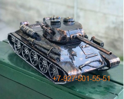 Pk057 Шкатулка/Мини-бар "Танк Т-34-76" (подарок кованый)