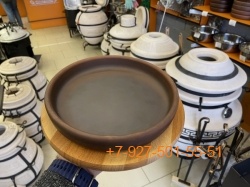 Пг2600 Кеци 26 см в Тандыр сковорода из красной глины