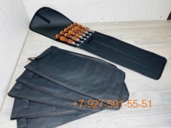 ШН3001/1-8*45 Набор шампуров с дерев ручкой в чехле