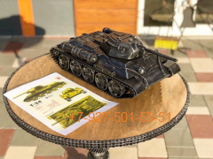 Pk058 Шкатулка/Мини-бар "Танк Т-34-76" - "За родину" (подарок кованый)