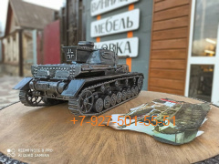 Pk086 Шкатулка/Мини-бар "Танк - Panzerkampfwagen IV (PzKpfw IV, также Pz. IV" (подарок кованый)