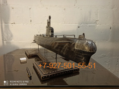 Pk109 Шкатулка/Мини-бар "Подводная лодка" (подарок кованый)