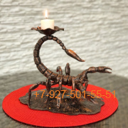 Pk048 Подсвечник "Скорпион" (подарок кованый)