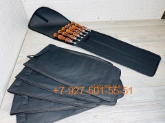 ШН3001/1-14*50 Набор шампуров с дерев ручкой в чехле