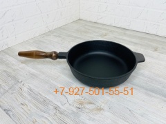 DM240/60 Чугун сковорода сотейник 240*60мм